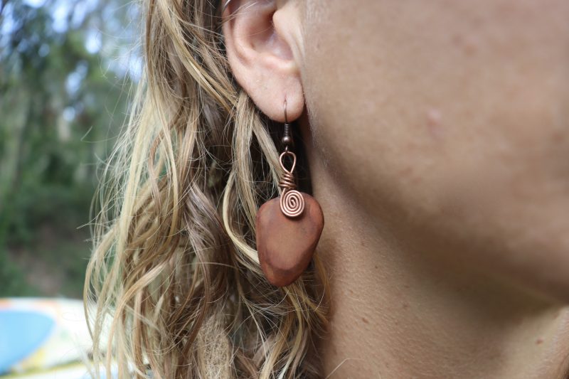 Avocado Seed Earrings - Image 3