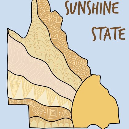 Queensland Sunshine State Sticker