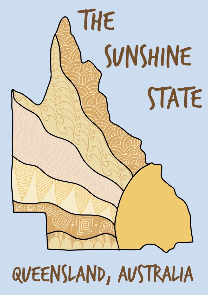 Queensland Sunshine State Sticker