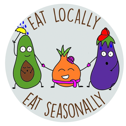 Eat Locally Eat Seasonally Sticker